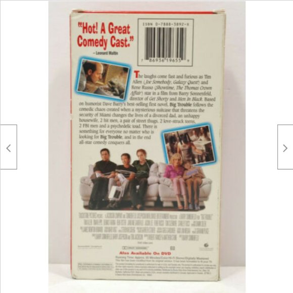 Big Trouble (VHS, 2002) 4723E1M - Picture 4 of 13